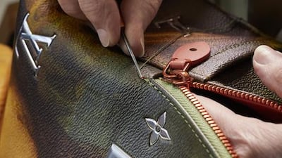 The Da Vinci Mona Lisa bag from Louis Vuitton's Masters collection. Courtesy Louis Vuitton.