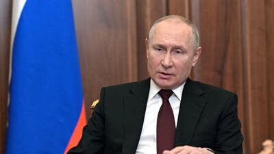 Russian President Vladimir Putin announced the decision at the end of a long address on state TV. Reuters.
