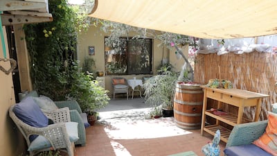 The garden area at the home