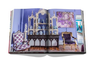 Hunt Slonem’s ‘Gatekeeper: World of Folly’ showcases his restoration of the Armoury Building in Pennsylvania which he uses as his studio. Courtesy Assouline