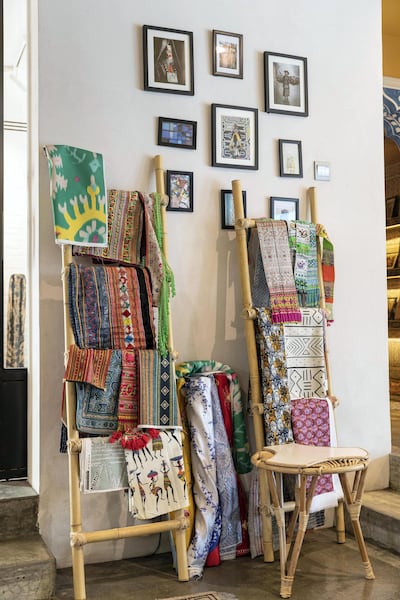 An array of textiles on display at Kulture House. Antonie Robertson / The National