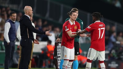 Marcel Sabitzer - 5 On for Fred after 60. Combative. Getty