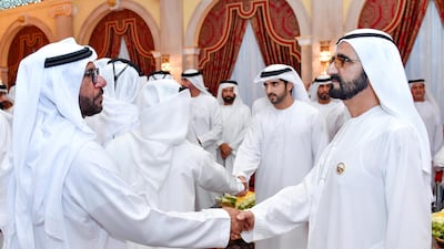 Sheikh Mohammed bin Rashid receives the masses of well-wishers during Ramadan.