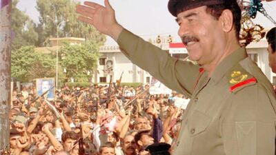 Former Iraqi president Saddam Hussein. AFP PHOTO