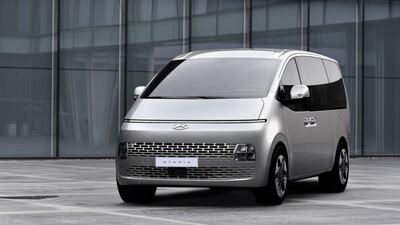 Quite a lot of sci-fi elements in the design of the Staria.