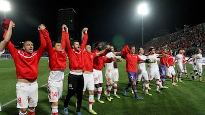 Albania 1-2 Switzerland. The Swiss made World Cup qualification official with the away win, finding goals form Xherdan Saqiri and Michael Lang. Gent Shkullaku / AFP