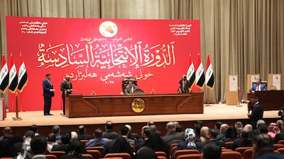 Iraq's parliament in session. AFP