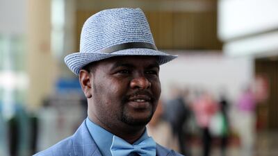 Abdelmonim Babiker Abdelhai looks sharp at the Dubai World Cup. Chris Whiteoak / The National