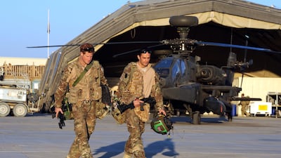 Prince Harry during his five-month deployment in Afghanistan in 2012. EPA