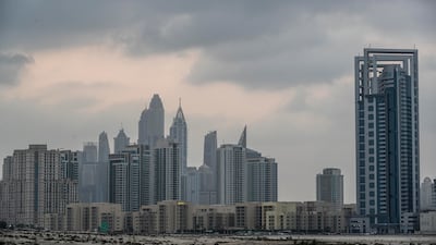 They sky was overcast in Dubai on Wednesday. Antonie Robertson / The National