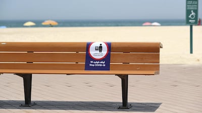 Beachgoers have been asked to wear a face mask, keep a distance of at least two metres from others and not gather in groups of more than five, unless they are family members.