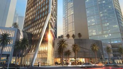 SRG Holding is building the tower between two existing blocks on Burj Khalifa Street in Business Bay. Courtesy SRG Holding