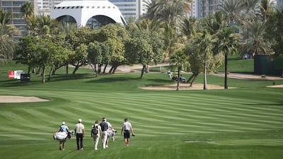 Emirates Golf Club has halved its water use. Jaime Puebla / The National