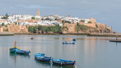 A view of Kasbah of the Udayas, a small fortified town in Rabat, across the Bou Regreg river. Getty