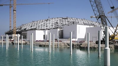 March 30, 2015: as the work on Louvre Abu Dhabi progresses, the marine works, which prepare the immediate surroundings of the gallery for future flooding with sea water, continue on dry land as well as underwater with the help of construction divers. Silvia Razgova / The National