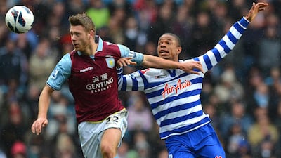 Nathan Baker, left, had a few forgettable moments on the football pitch for Aston Villa. But the 22-year-old Englishman has improved since and will be one to watch out for. Ben Stansall / AFP