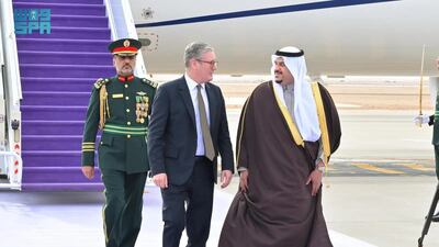 Earlier, Mr Starmer was welcomed to the kingdom by the Deputy Governor of the Saudi Arabian Riyadh region, Prince Mohammed bin Abdulrahman