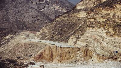 Parts of Highway 47 were washed away by the water. The alternative route, through a riverbed, was constructed in the days after the storm by contractors. The alternative route is shown in the next picture. Antony Hansen for The National