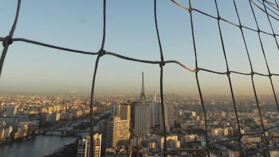 The Ballon Generali is a tethered helium balloon which is used as a tourist attraction and also to measure air pollution in Paris. Jenny Bates for The National