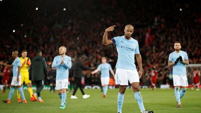 Vincent Kompany is refusing to give up on Manchester City's Uefa Champions League chances. Carl Recine / Reuters