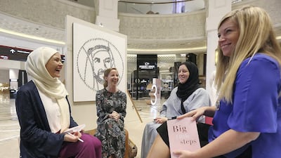 Mathilde Loujayne, an author who converted to Islam, meets with fellow women to discuss balance in Islam and Ramadan. Satish Kumar for The National