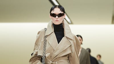 A classic trench coat