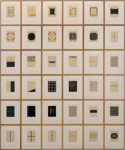 Some of Zarina Hashmi's works for the Home is a Foreign Place exhibition. Ishara Art Foundation
