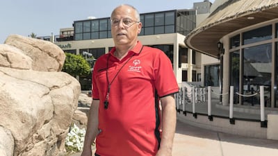 UAE National Swimming Team coach Jamal Nasser. Antonie Robertson / The National