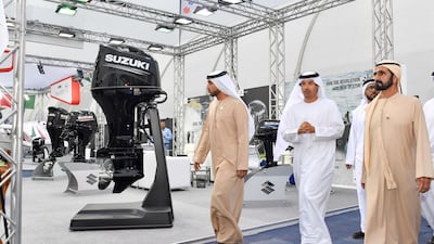 Sheikh Mohammed bin Rashid visited the Dubai International Boat Show.