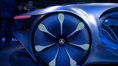 An AVTR wheel detail. Bloomberg