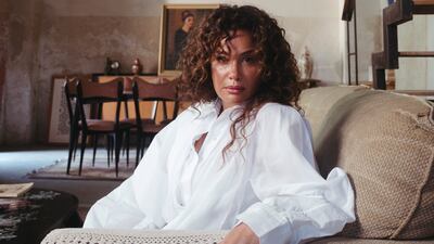 Hend Sabry: Bow shirt dress, Dh15,000, Givenchy by Sarah Burton. Photo: Hussein Mardini