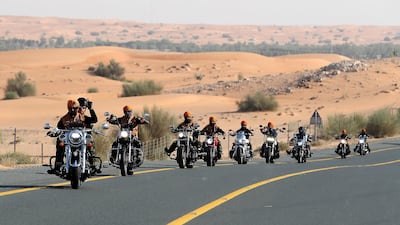 Singhs Motorcycle Club UAE ) was founded by Gurnam Singh and Tanuj Singh in 2014. Pawan Singh / The National