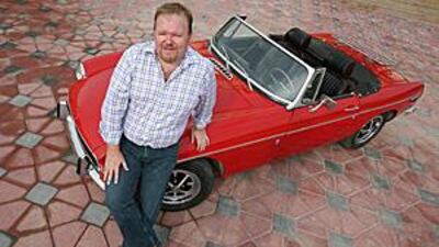 John Grover bought his piece of pure British heritage from an airline captain a couple of years ago, after chancing upon an advertisement for the car in Dubai, where he lives.