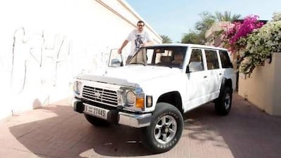 Raad Haider is proud of his 1997 Nissan Patrol. Jeffrey E Biteng / The National