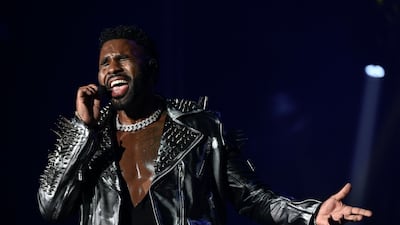 Jason Derulo performing at the Rock in Rio music festival on September 3. AFP
