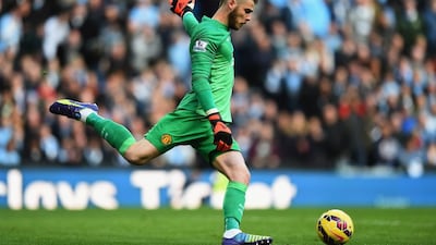 David De Gea has appeared in every Premier League match for Manchester United this season. Shaun Botterill / Getty Images