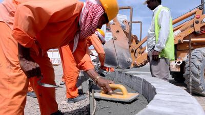 Gulf Cement Company was the largest loser on the ADX, falling 9.55 per cent. Paulo Vecina / The National