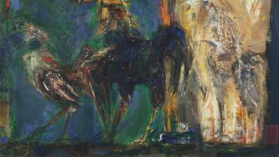 Cock and hen, c.1953-1958, by Sir Robin Philipson, purchased by Prince Philip in 1958. Courtesy Royal Collection Trust