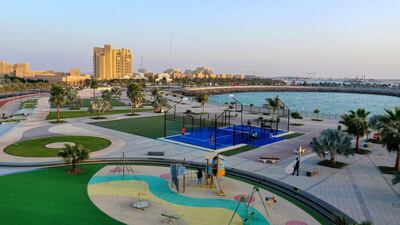 Try out your padel skills at Al Marjan Island's new outdoor court. Courtesy Al Marjan Island