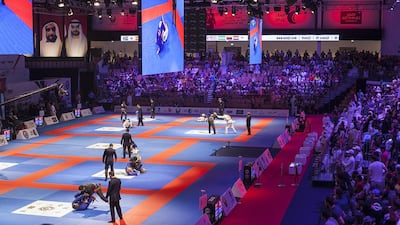 Action from the second day of the 2015 Abu Dhabi World Professional Jiu-Jitsu Championship. Mona Al Marzooqi/ The National