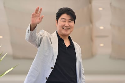 South Korean actor and jury member Song Kang-ho at the Martinez Hotel on the eve of the opening of the 74th Cannes Film Festival. AFP