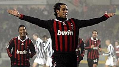 Alessandro Nesta celebrates after scoring against Juventus last month.