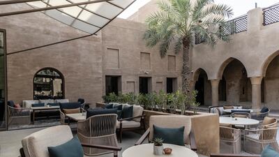 Courtyard seating at Bab Al Shams