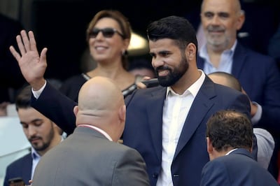 Diego Costa is likely to be in the stands when Chelsea visit Atletico Madrid, just days after sealing his return from the Premier League champions. Ballasteros / EPA