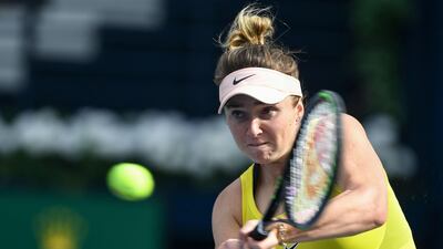 Elina Svitolina lost to qualifier Jennifer Brady in Dubai. AFP