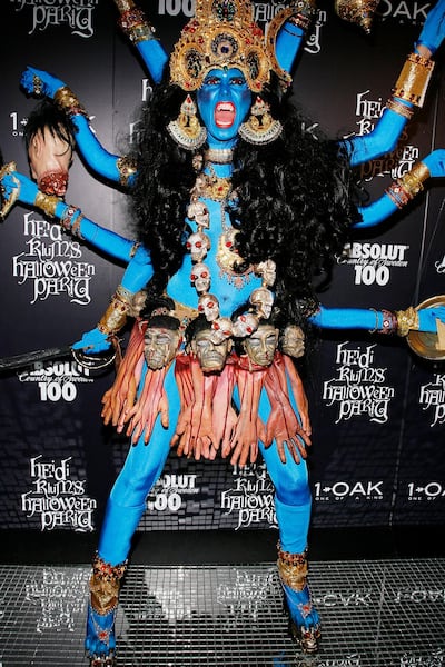 Heidi Klum attends her annual Halloween party in October 2008 in New York City. Getty Images