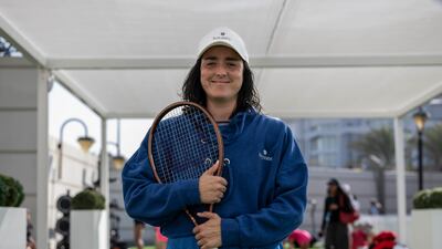 Tunisia's Ons Jabeur before an interview with The National on the opening day of the Mubadala Abu Dhabi Open