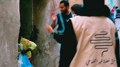 Khutwat khair volunteers in Riyadh during Ramadan. Photo: Khutwat Khair