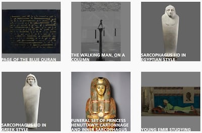 Louvre Abu Dhabi's permanent collection will soon be available on the museum's website. Louvre Abu Dhabi