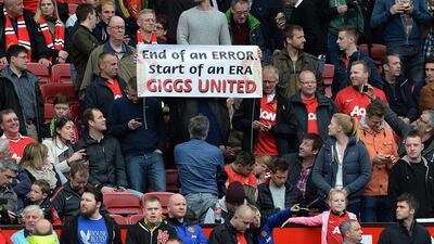 Many expect significant changes to occur at Manchester United during the off-season, so much so that even Ryan Giggs is wondering what his future is with the club. Fans attending the April 26, 2014 match against Norwich City have left no doubt how they fill about Giggs.Peter Powell / EPA